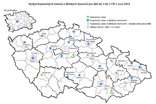 Rozmístění zařízení; zdroj: www.uzis.cz